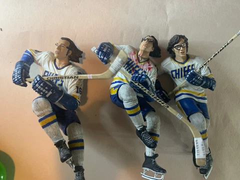 SLAP SHOT Hanson Brothers McFarlane 1999  Hockey Chiefs Figures Set Of 3 Cover