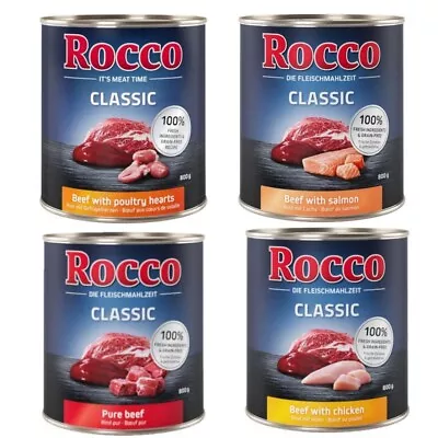Rocco Classic Nassfutter Mix mit Fisch und Fleisch Hundefutter 24x800g - Bild 1 von 4