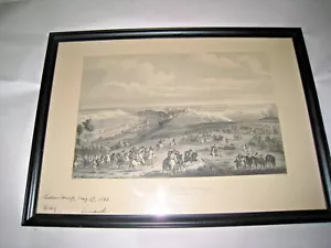 Estampado enmarcado Prise de Luxembourg 3 de junio de 1684 Adam Frans Vandermeulen Tumba Nyon - Imagen 1 de 12