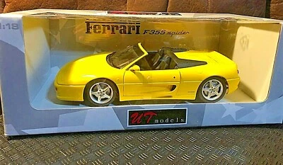 UT Models Ferrari F355 Spider in YELLOW 1/18 scale; RARE - Image 1 of 4