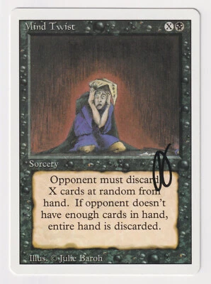 Signed Mind Twist Proof LP Revised Edition Artist Julie Baroh 1994 MTG Magic AP! - Image 1 of 2