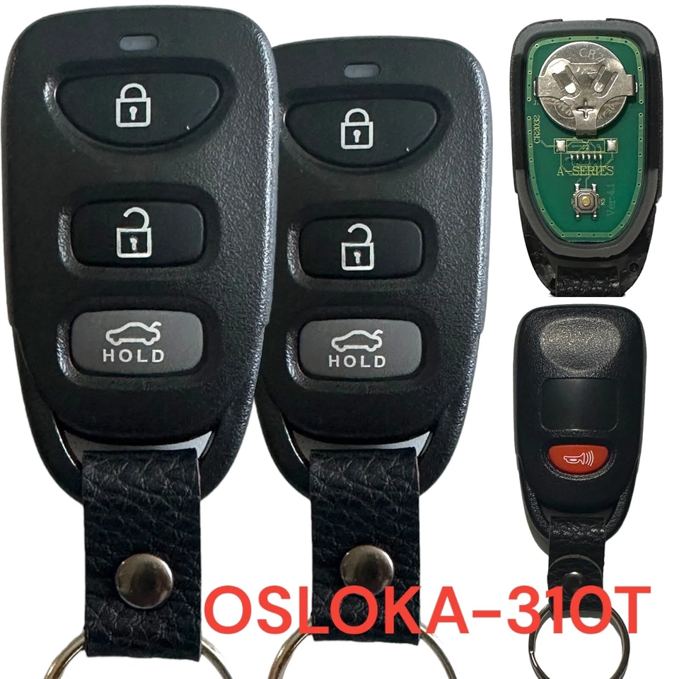 2 Para 2006 2007 2008 2009 2010 Hyundai Elantra Kia Optima Mando a Distancia Coche Llavero Foto 1 de 1