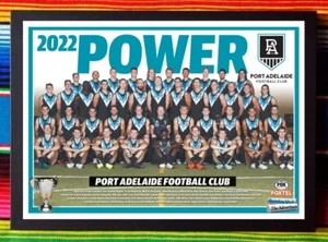 Framed 2022 PORT ADELAIDE POWER AFL Poster - 45cm x 32cm x 3cm - Bild 1 von 4