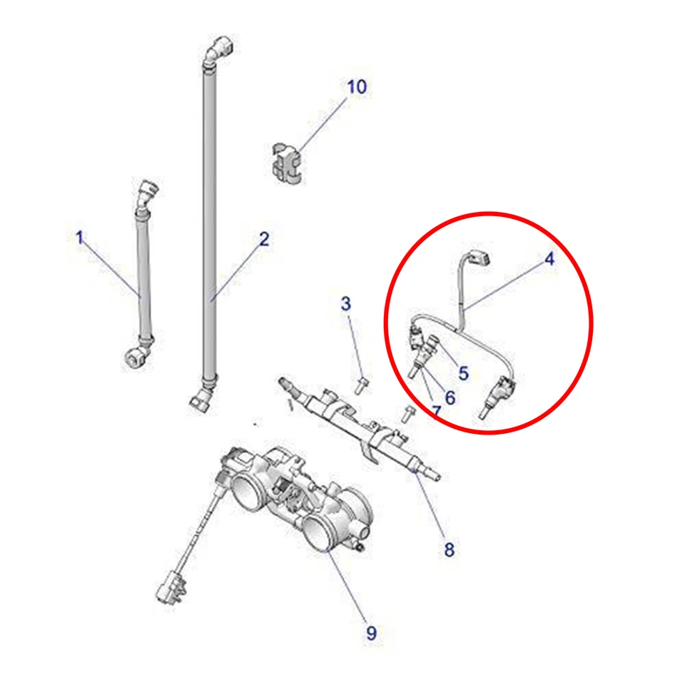 1 pieza inyector de combustible para Polaris Indy 650 850 XCR Pro RMK 850 Switchback 4017536  Foto 1 de 1
