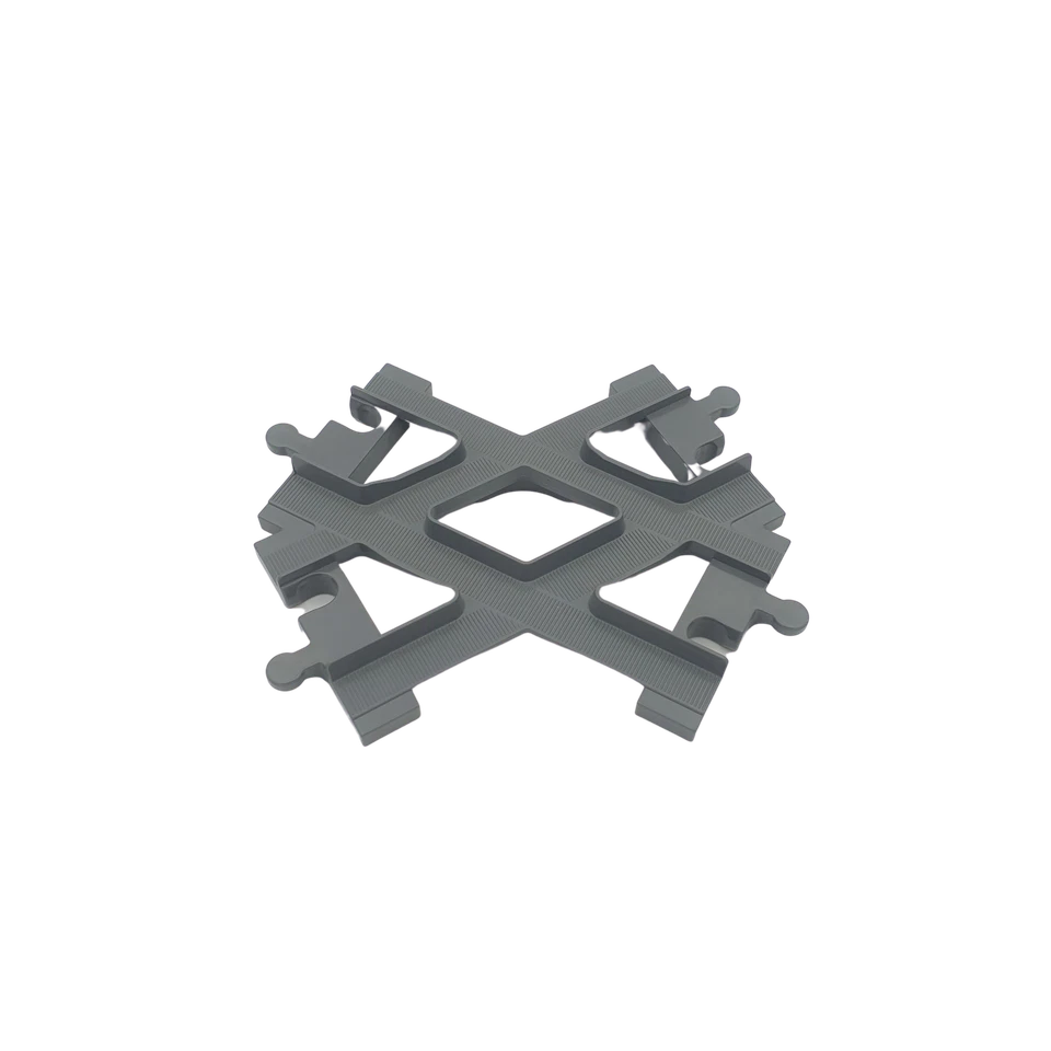 Lego® train Duplo GRIS (DBG) chemin de fer croisement de la voie ferrée - Photo 1/1