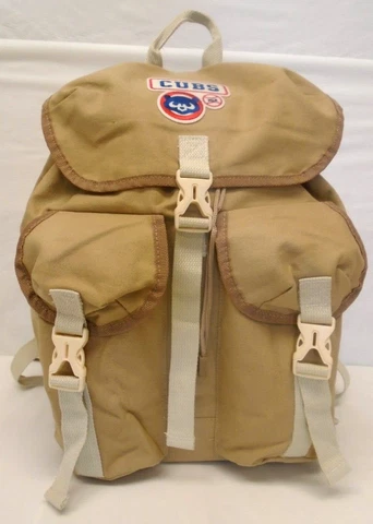 Chicago Cubs New Era Flat Top Era Bag Backpack Beige Cover