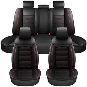 For 2009-2025 Ford F150 F250 Crew Cab Truck Car Seat Covers Full Set Front Rear - Picture 1 of 18