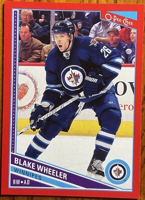 2013-14 O-Pee-Chee Red Blake Wheeler #476 Winnipeg Jets - Image 1 of 2