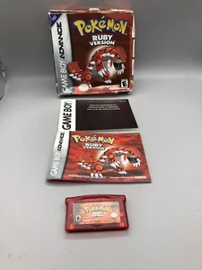 Game Boy Advanced Pokemon Ruby Version With Papers And Box - Picture 1 of 7