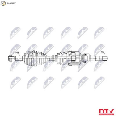DRIVE SHAFT NPW-CT-147 FOR PEUGEOT 3008/II/SUV 5008 CITROËN C4/SPACETOURER 1.2L - Image 1 of 4