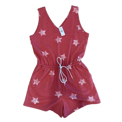 Mameluco Lou & Gris Mujer Pequeño Estampado de Estrellas Sin Mangas Cordón Bolsillos Informal Foto 1 de 4