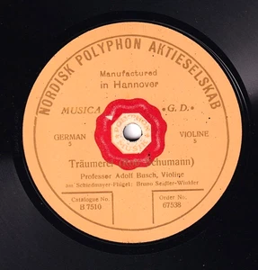 Busch; Seidler-Winkler. Schumann (Träumerei). NPA 67538 (10"). NM(-) - Picture 1 of 1