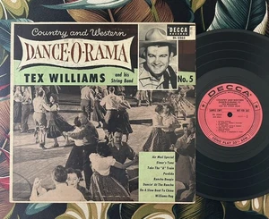 TEX WILLIAMS and his String Band US Orig Promo Pink Label 10inch DANCE-O-RAMA No - Imagen 1 de 2