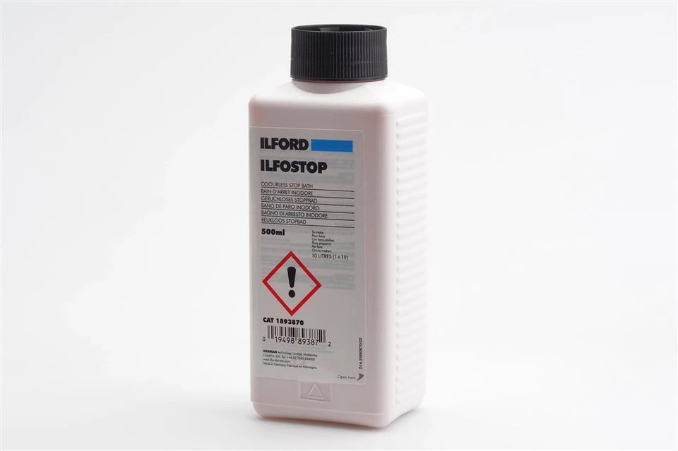 Ilford Ilfostop 500Ml Stop Bath Interruption Bath - Image 1 of 1