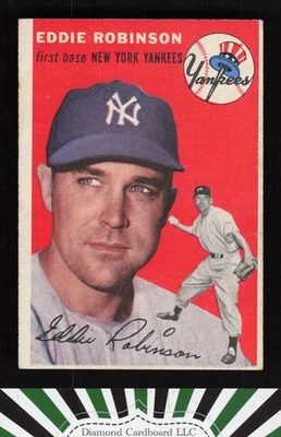 1954 Topps #62 Eddie Robinson FR b - Image 1 of 2