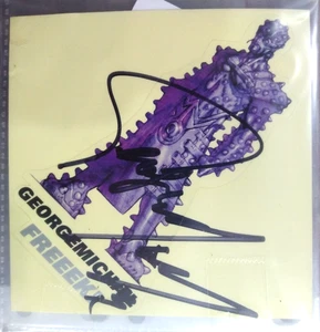 100% Hand Signed George Michael Sticker Guaranteed Authentic - Picture 1 of 9