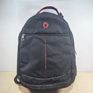 Wenger Swissgear 17” Laptop Backpack Rucksack Multiple Pockets In Black - Picture 1 of 18