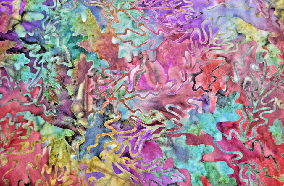 Moda   BATIKS#0004 "FALL LEAVES" BTY - Image 1 of 1