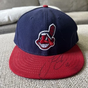 Francisco Lindor Autographed Indians Hat - Picture 1 of 5