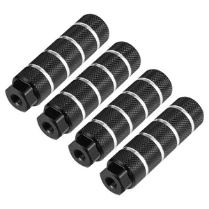 4pcs Aluminum Alloy Rear Foot Pegs Footrests Universal Black for BMX MTB Bike... - Picture 1 of 7