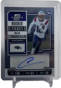 2023 Panini Contenders Optic Ticket Malik Cunningham Rookie Auto RC Card #184 - Bild 1 von 4