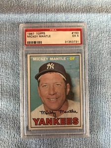 1967 Topps Mickey Mantle #150 PSA 5 New York Yankees (LOOK) - Picture 1 of 2