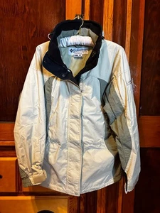 Vintage Columbia Sunrise Peak Beige and Olive Green Ski Jacket Size Small - Picture 1 of 7