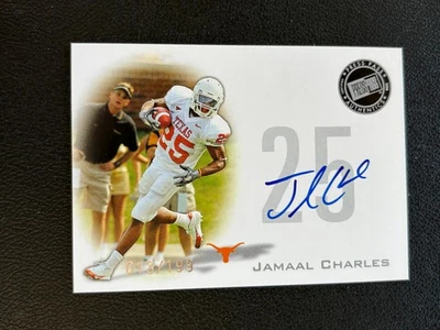 Jamaal Charles 2008 Press Pass Auto Autograph RC Texas Longhorns 13/199 E21 - Image 1 of 2