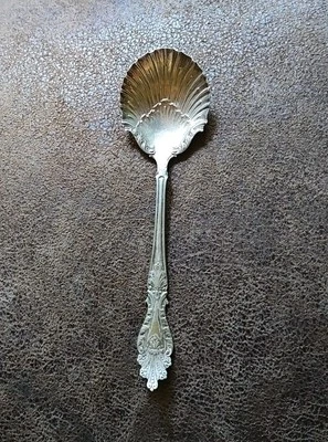 Rogers & Hamilton 1896 Antique RAPHAEL Sugar Shell Jelly Spoon Silverplate 5.75” - Image 1 of 4