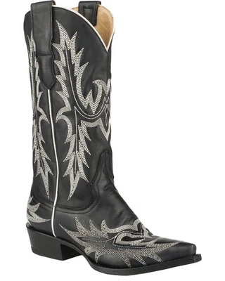 Bota occidental Stetson para mujer Tina llama pita bordada punta corta - Foto 1 de 4