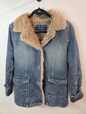 Chaqueta vaquera vintage Y2K Steve Madden mediana Penny Lane piel sintética Foto 1 de 4