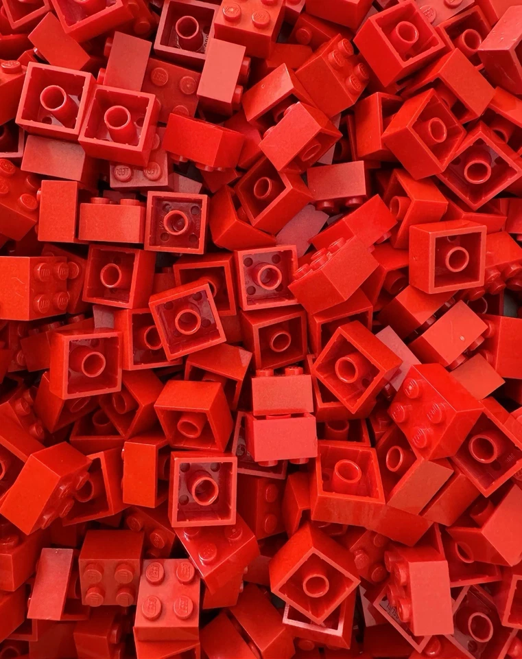 LEGO® 50x Steine Basic Brick 1x1- 3003 - Grundsteine Rot - Bild 1 von 3