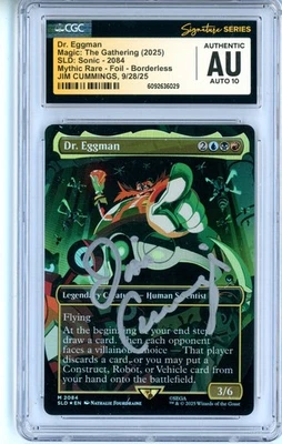 CGC Auto 10 Signed Jim Cummings Dr. Eggman (Rainbow Foil) Secret Lair Drop Foil - Image 1 of 2