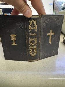 Rare Antique 1881 Psalmebog Danish Hymnal Church Bible - Imagen 1 de 15