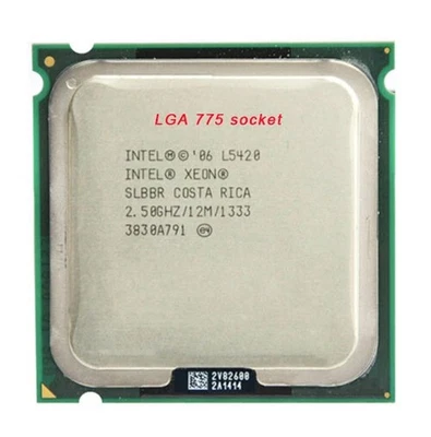 Intel Xeon L5430 E5405 L5408 L5410 L5420 LGA775 CPU processor - Image 1 of 4