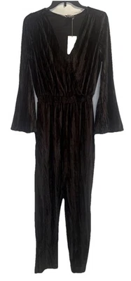 Mono de mujer A New Day negro terciopelo campana manga larga talla XS NUEVO fiesta Foto 1 de 4