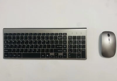 TopMate Wireless Keyboard and Mouse Ultra Slim Combo, 2.4G Silent Compact USB Mo - Image 1 of 2