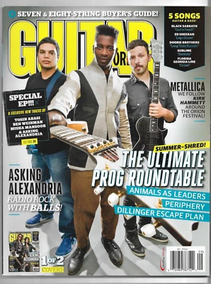 Guitar World Magazine September 2013 ~ Asking Alexandria Poster - 1 of 2 Covers Foto 1 de 2