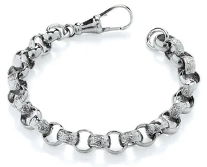STERLING SILVER BELCHER BRACELET 6.5 INCH KID'S / CHILDREN'S - SOLID 925 SILVER - Picture 1 of 7