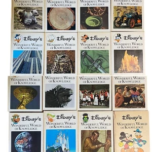 Disney's Wonderful World of Knowledge Encyclopedia Set 1-16 Vintage 1970's - Picture 1 of 12