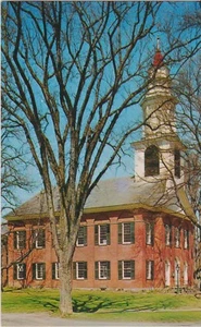 Vintage Postkarte - The Brick Church - Deerfield, Messe - unbespielt - Bild 1 von 2