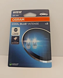 OSRAM W5W 501 COOL BLUE INTENSE HALOGEN SIDELIGHT / NO. PLATE BULBS NEXT GEN - Picture 1 of 2