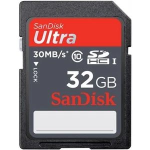 SANDISK ULTRA SDHC I CARD, 32GB, 200X, FULL HD VIDEO, WATER PROOF, 30 MB/S - Bild 1 von 1
