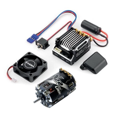 Sanwa Super Vortex Gen. 2 PRO ESC 107A54503A  With LRP X22 Modified 10.5T  Motor - Image 1 of 2