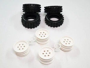 NEW TAMIYA BOOMERANG Tires & Wheels Set Front & Rear UB16 - Picture 1 of 3