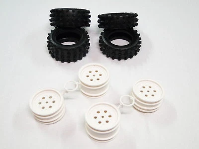 NEW TAMIYA BOOMERANG Tires & Wheels Set Front & Rear UB16 - Image 1 of 3