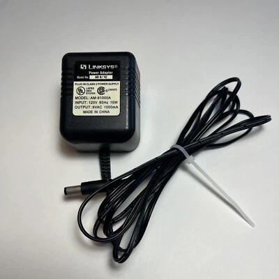 Genuine OEM Linksys AD 9/1C AM-91000A Power Adapter 9VAC 1000mA - Image 1 of 3