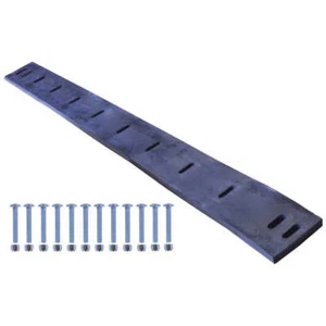 Rubber Cutting Edge Kit - 12 Holes - 120"L x 10"H x 1-1/2"W Western 10 ft Plows - Picture 1 of 3