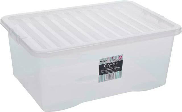 Wham 10870 45L 5 Pieces Storage Box - Clear