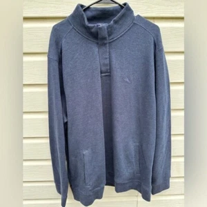 Tommy Bahama Men's Half Zip Pullover Sweatshirt Sweater Blue Gray Size Large - Picture 1 of 8